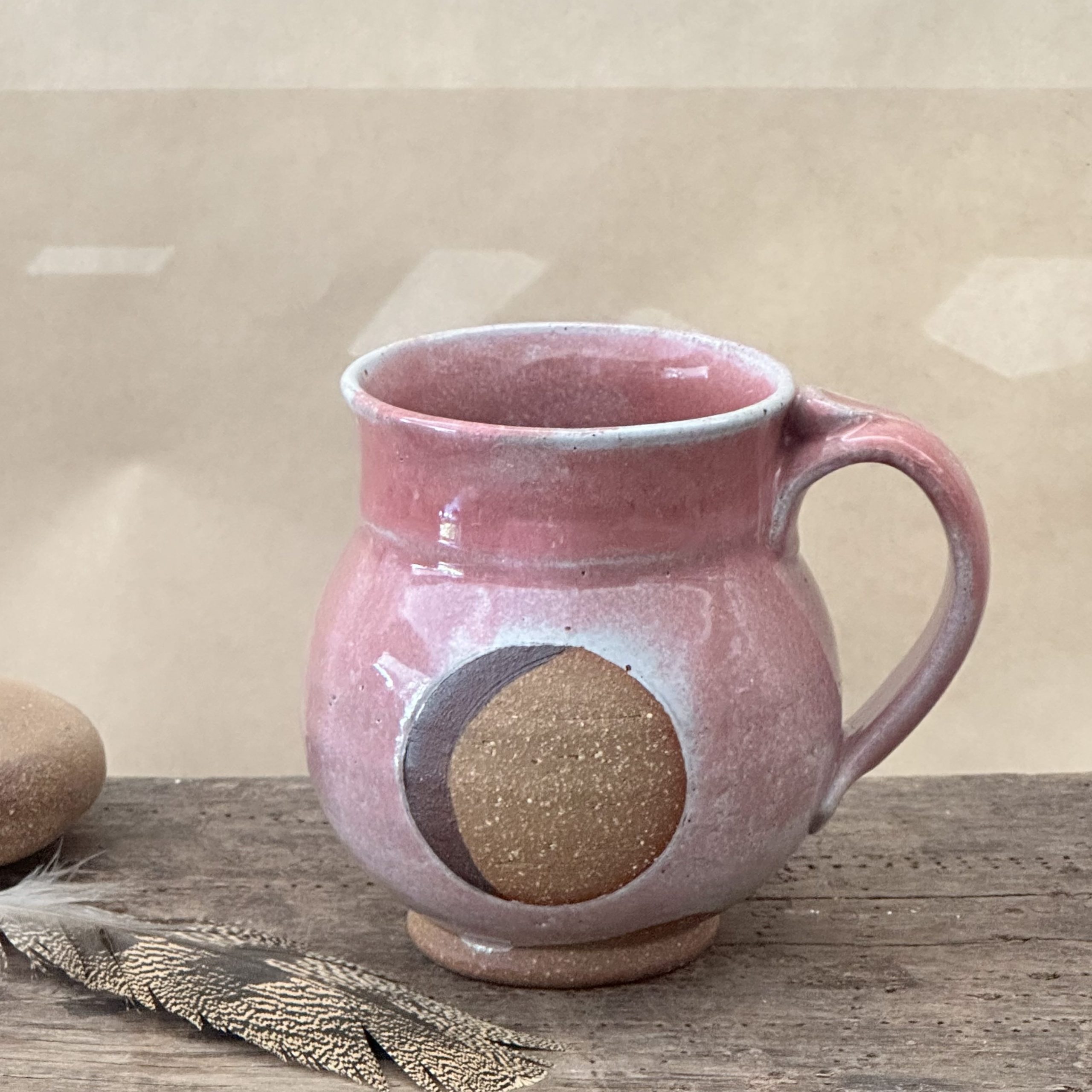 GODDESS MUG | DUSKY PINK GLAZE | MOON