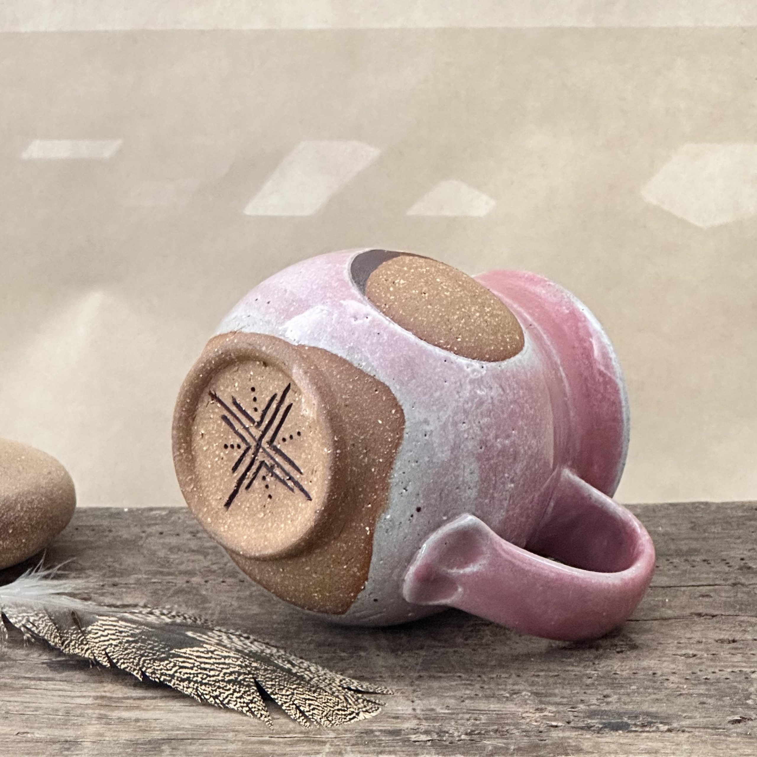 GODDESS MUG | DUSKY PINK GLAZE | MOON - Image 5